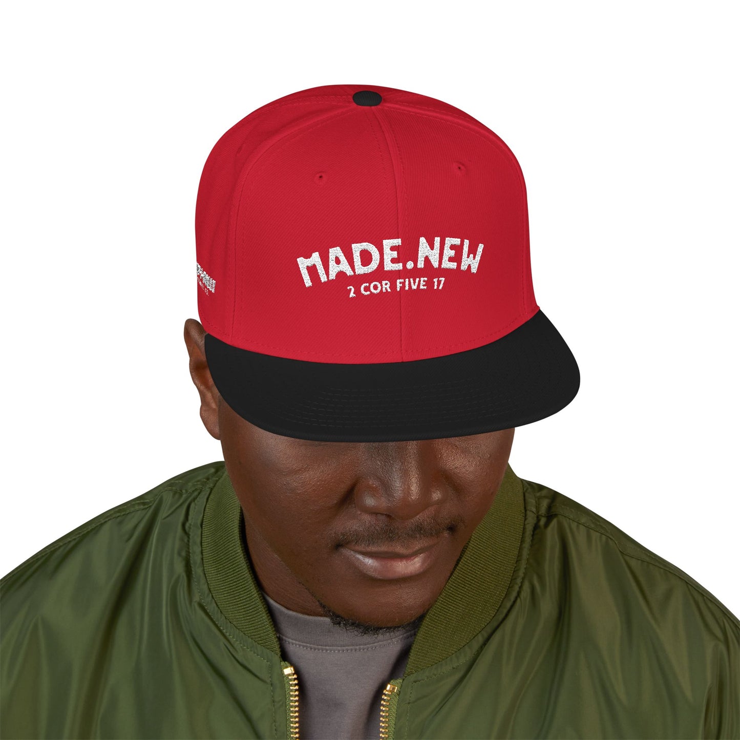 Made New Embroidered Snapback Cap