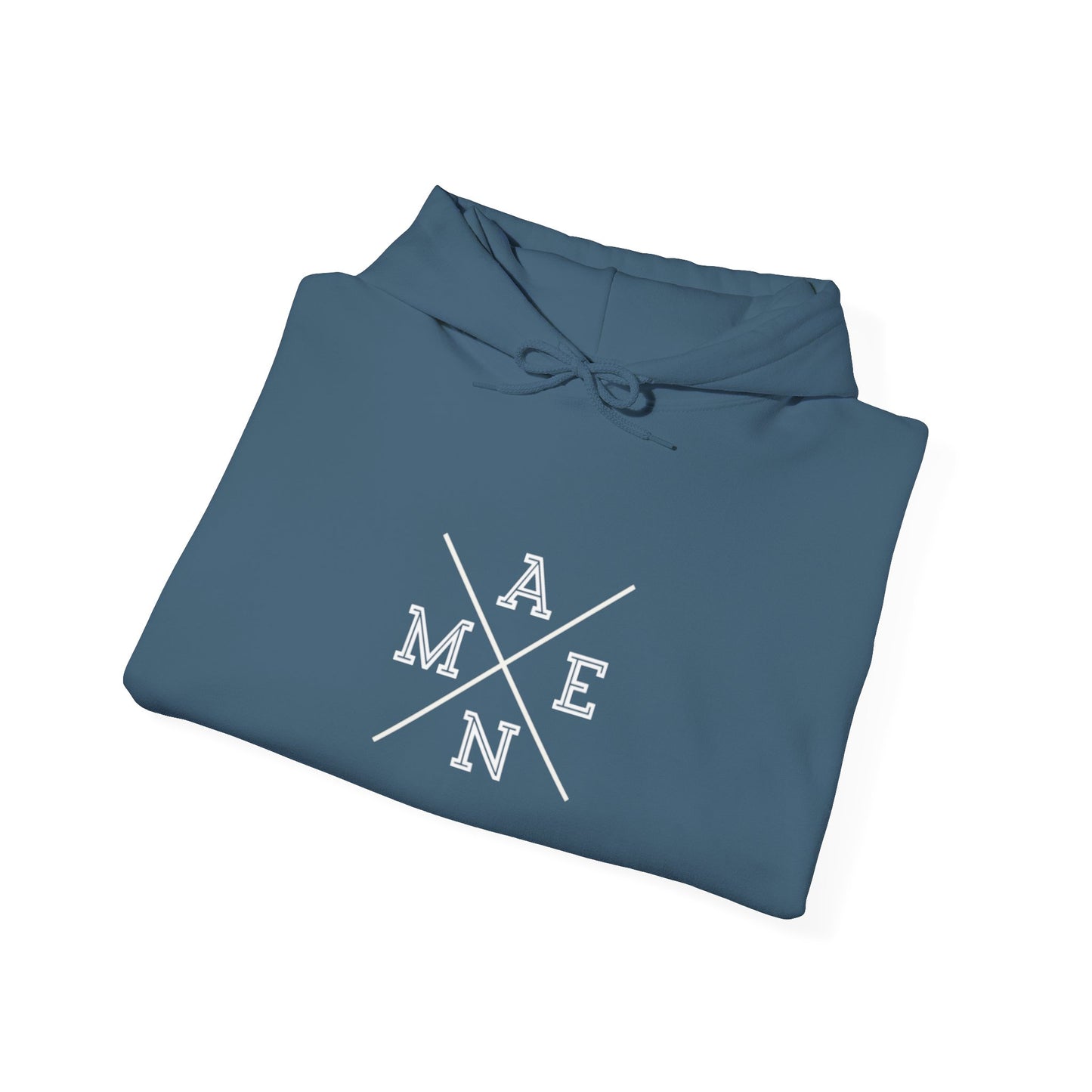 "Amen" Heavy Hooded Sweatshirt Navy