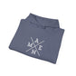 "Amen" Heavy Hooded Sweatshirt Navy