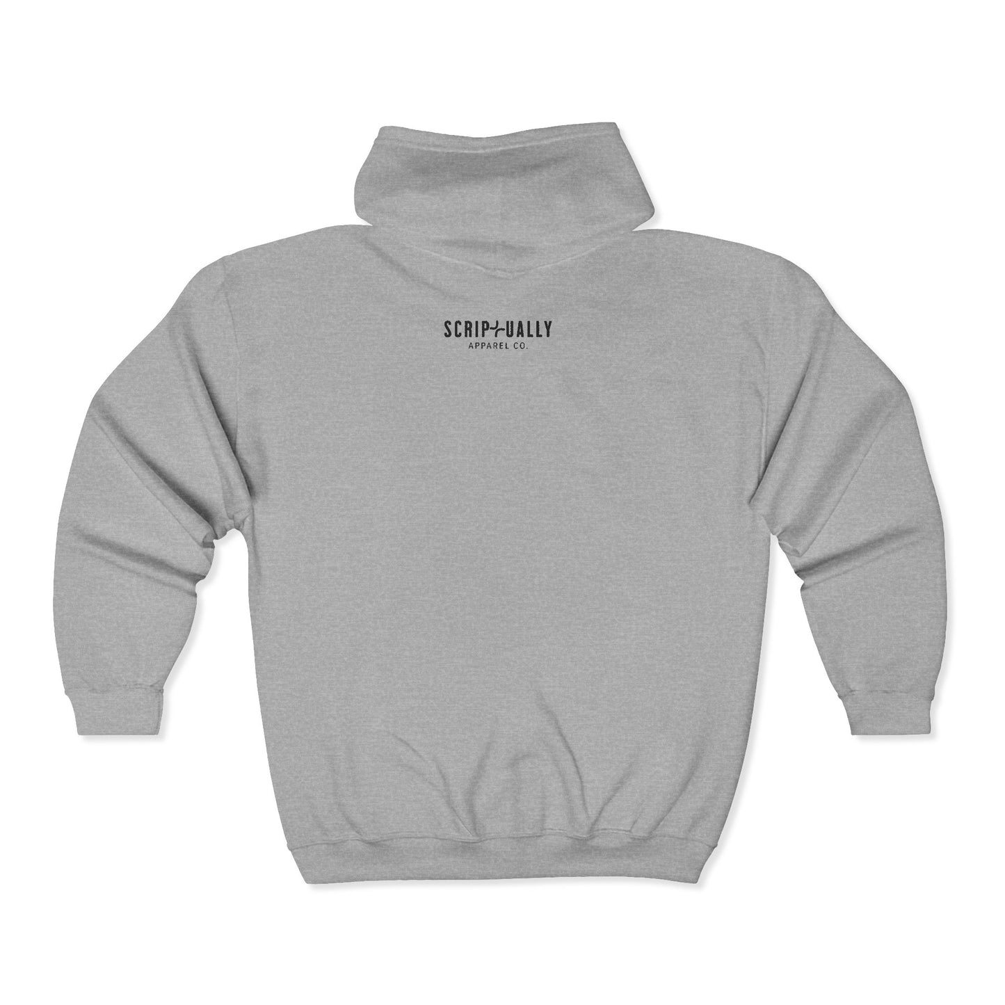 Embroidered Scriptually Zip Hoodie