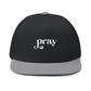 Pray Embroidered Flat Bill Cap